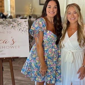 Smocked floral dress